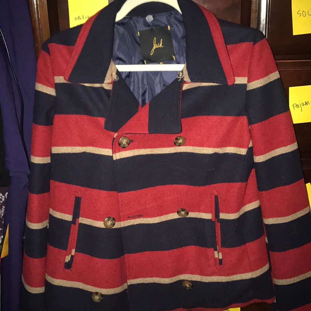 Modcloth striped coat